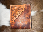Twisted T Western & More Ranger Brown/Tan Distressed/Floral Wallet
