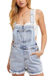 Twisted T Western & More Raw Hem Denim Overalls