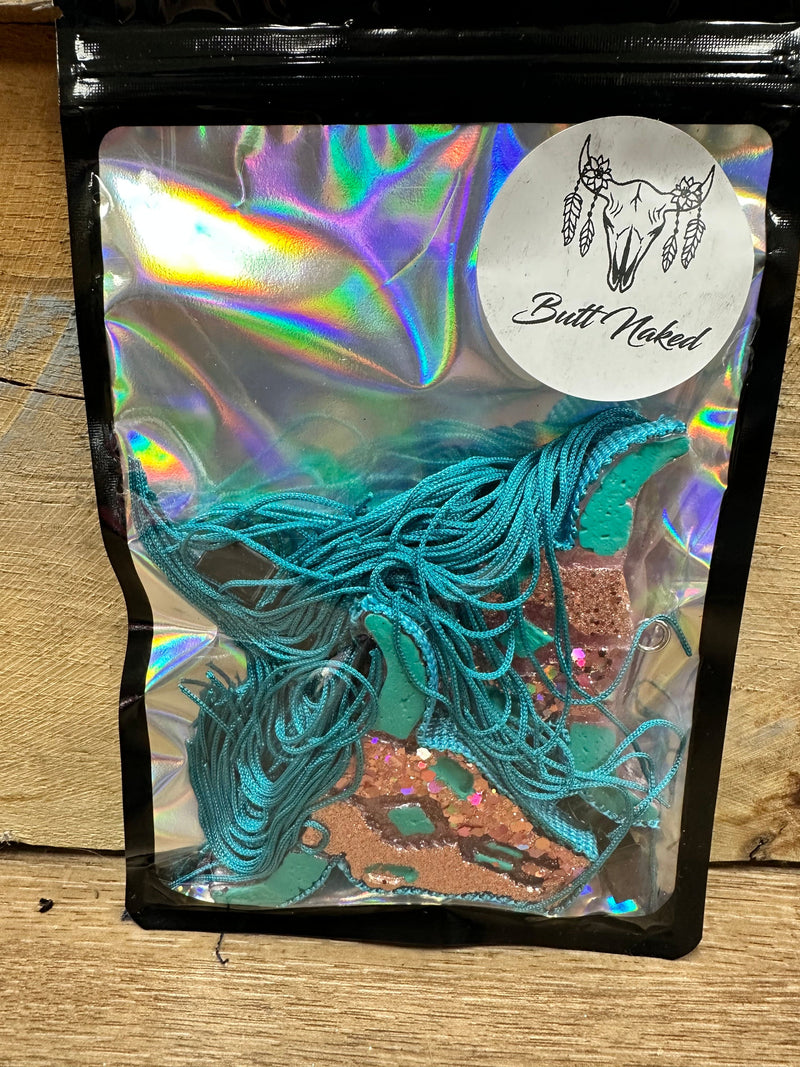 Twisted T Western & More Rose Gold & Teal Vent Clips (Butt Naked)