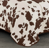 Twisted T Western & More Rustic Cowhide Brown Bedspread Quilt