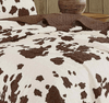 Twisted T Western & More Rustic Cowhide Brown Bedspread Quilt