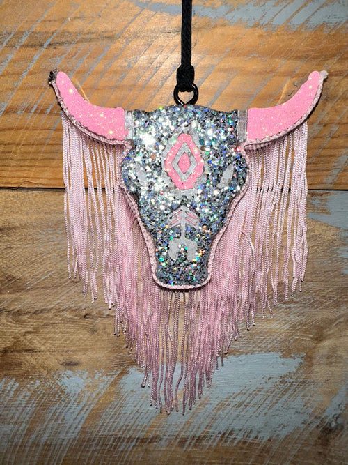 Twisted T Western & More Silver & Light Pink Bull Freshie