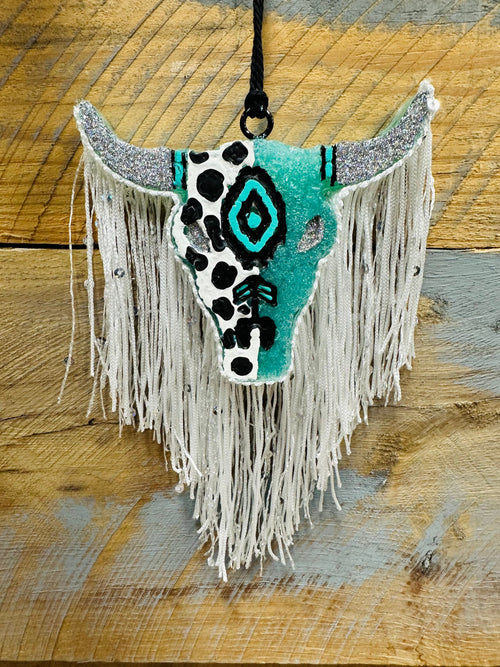 Twisted T Western & More Teal & Silver Cow Freshie