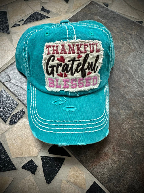 Twisted T Western & More “Thankful, Grateful, Blessed” Ball Cap