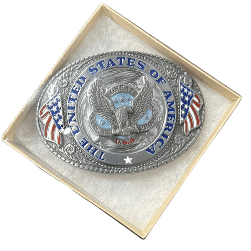 Twisted T Western & More The United States of America Belt Buckle