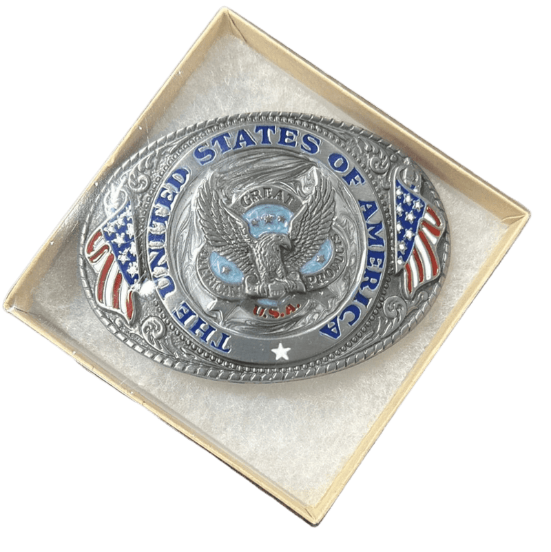 Twisted T Western & More The United States of America Belt Buckle