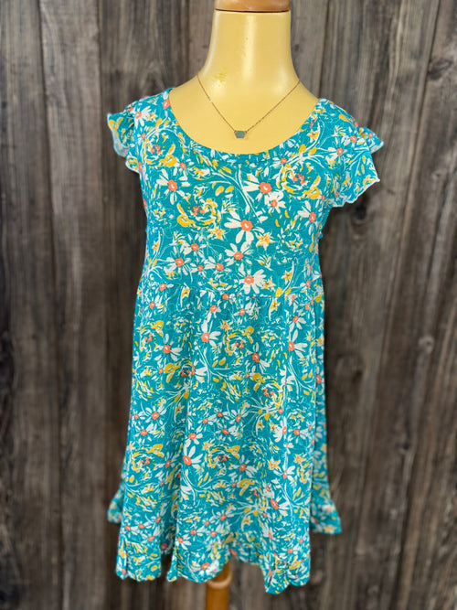 Twisted T Western & More Toddler Teal & Floral Summer Dress