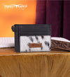 Twisted T Western & More Black Trinity Ranch Hair On Key Ring & Card Case