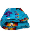 Twisted T Western & More Turquoise Silk Sherpa Throw