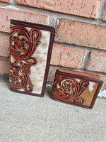 Twisted T Western & More Twisted X Calf Inlay and Leather Wallet