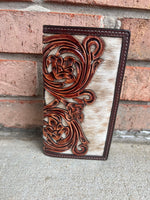 Twisted T Western & More Rodeo Twisted X Calf Inlay and Leather Wallet