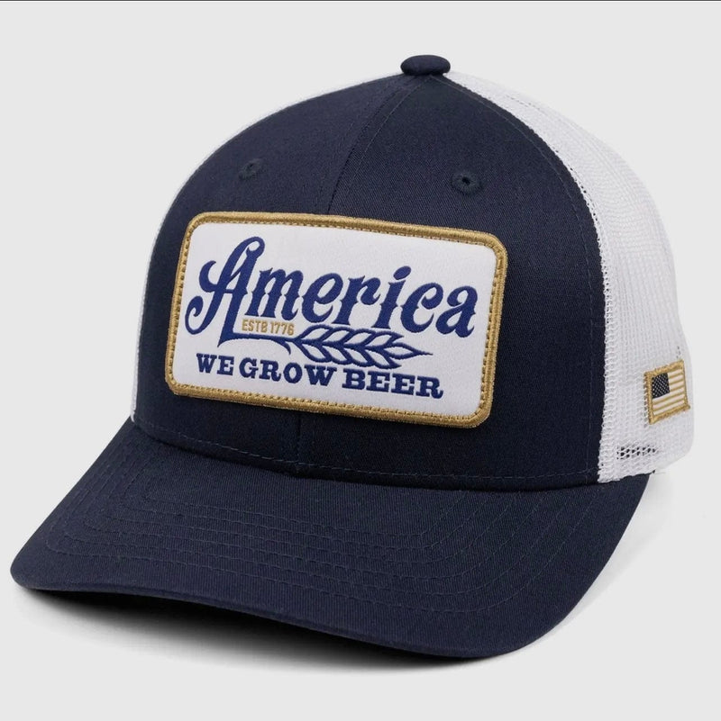 Twisted T Western & More We Grow Beer Hat- Blue/White