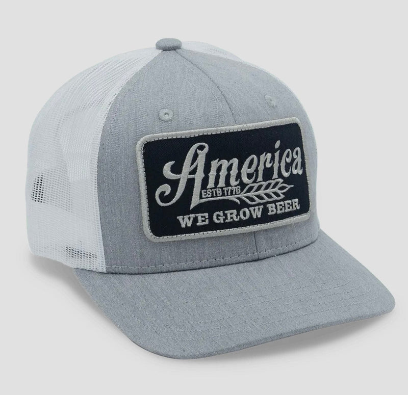 Twisted T Western & More We Grow Beer Hat- Gray/Blue