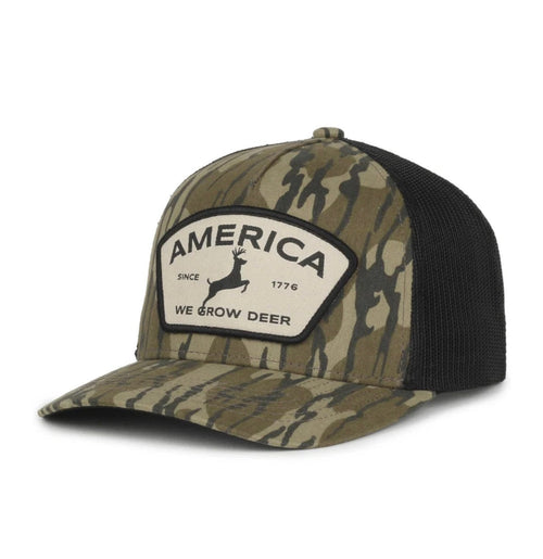 Twisted T Western & More We Grow Deer Badge Hat (Bottomland)
