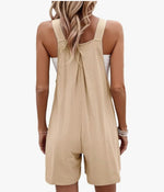 Twisted T Western & More Women’s Adjustable Loose Fit Overalls with Pockets (khaki)