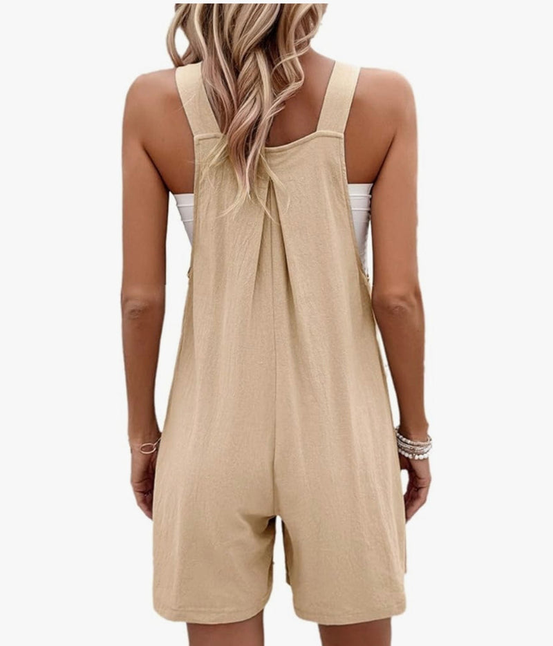 Twisted T Western & More Women’s Adjustable Loose Fit Overalls with Pockets (khaki)