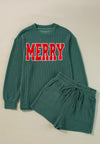 Twisted T Western & More Women’s Apparel Women’s Merry Ribbed Pullover and Shorts in Green