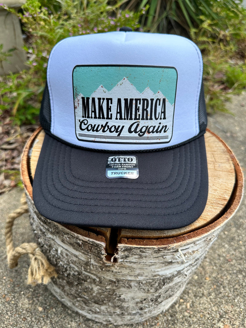 Twisted T Western & More Women’s Black “Make America Cowboy Again” Trucker Hat