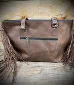 Twisted T Western & More Women’s Brown CH Handbag with Fringe