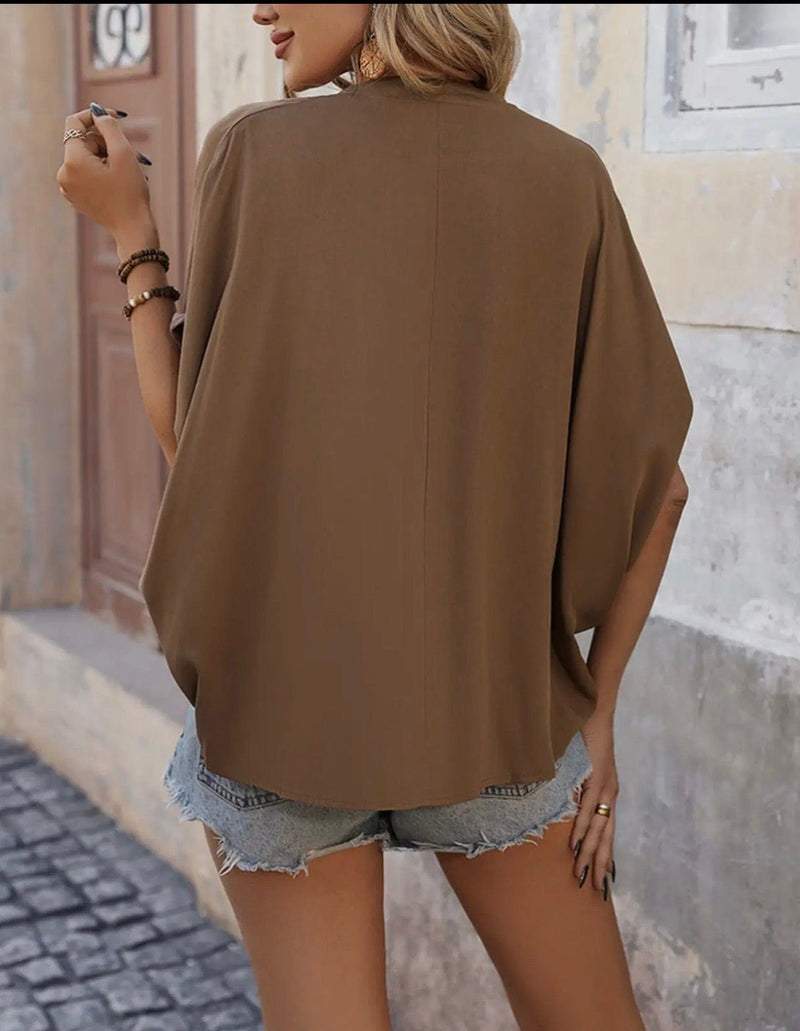Twisted T Western & More Women’s Brown Loose Fit Blouse