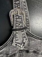 Twisted T Western & More Women’s Charcoal Denim Buckles Strap Dress