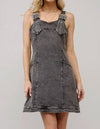 Twisted T Western & More Women’s Charcoal Denim Buckles Strap Dress