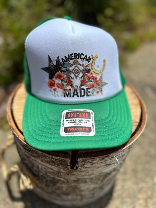 Twisted T Western & More Women’s Green “American Made” Trucker Hat