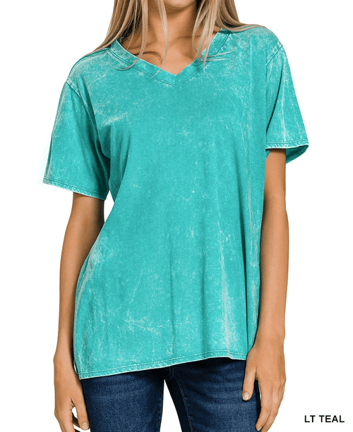 Twisted T Western & More Women's SS Teal V Neck Shirt