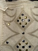 Twisted T Western & More Women’s Studded Buckle Denim Dress in Sand