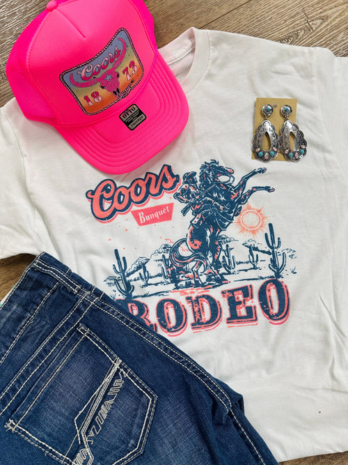 Twisted T Western & More Womens Coors Rodeo White T-Shirt