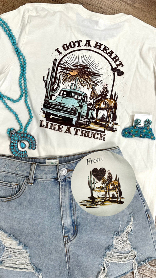 Twisted T Western & More Womens I Got a Heart Like a Truck T-Shirt
