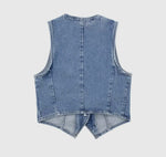 Twisted T Western & More Womens Medium Wash Denim Vest
