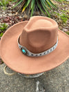 Twisted T Western & More Womens Taupe Wide Brim Felt Hat