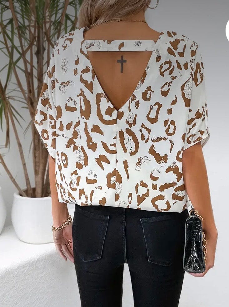 Twisted T Western & More Womens V-Neck Leopard Top