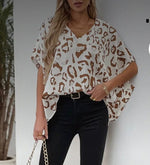 Twisted T Western & More Womens V-Neck Leopard Top