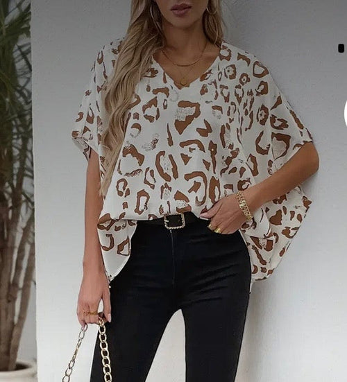 Twisted T Western & More Womens V-Neck Leopard Top