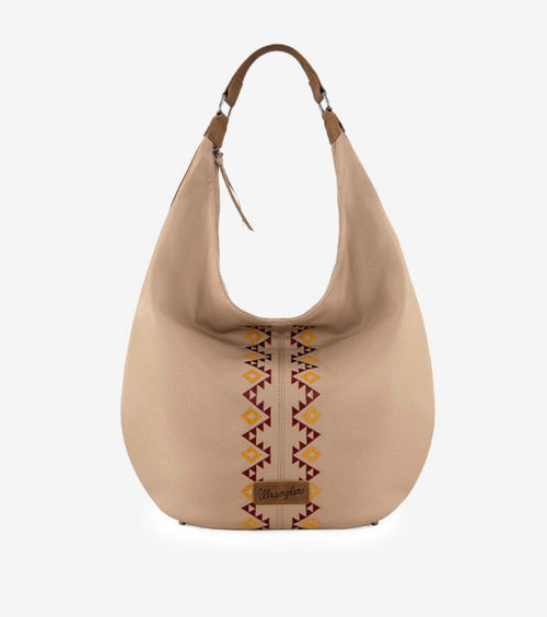 Twisted T Western & More Wrangler Aztec Embroidered Hobo Bag
