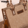 Twisted T Western & More Wrangler Aztec Print Tote/Crossbody in Khaki