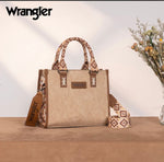 Twisted T Western & More Wrangler Aztec Print Tote/Crossbody in Khaki