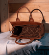 Twisted T Western & More Wrangler Boot Scroll Crossbody Purse in Brown