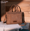 Twisted T Western & More Wrangler Boot Scroll Crossbody Purse  in Khaki