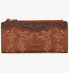 Twisted T Western & More Wrangler Boot Scroll Wallet in Brown