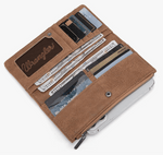 Twisted T Western & More Wrangler Boot Scroll Wallet in Khaki