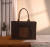 Twisted T Western & More Wrangler Buckle Concealed Carry Large Tote (Coffee)