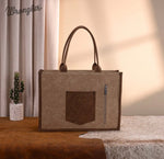 Twisted T Western & More Wrangler Buckle Concealed Carry Tote (Tan)