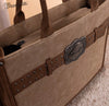 Twisted T Western & More Wrangler Buckle Concealed Carry Tote (Tan)