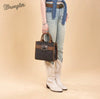 Twisted T Western & More Wrangler Buckle Tote/Crossbody (Black)