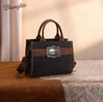Twisted T Western & More Wrangler Buckle Tote/Crossbody (Black)