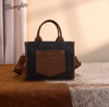 Twisted T Western & More Wrangler Buckle Tote/Crossbody (Black)
