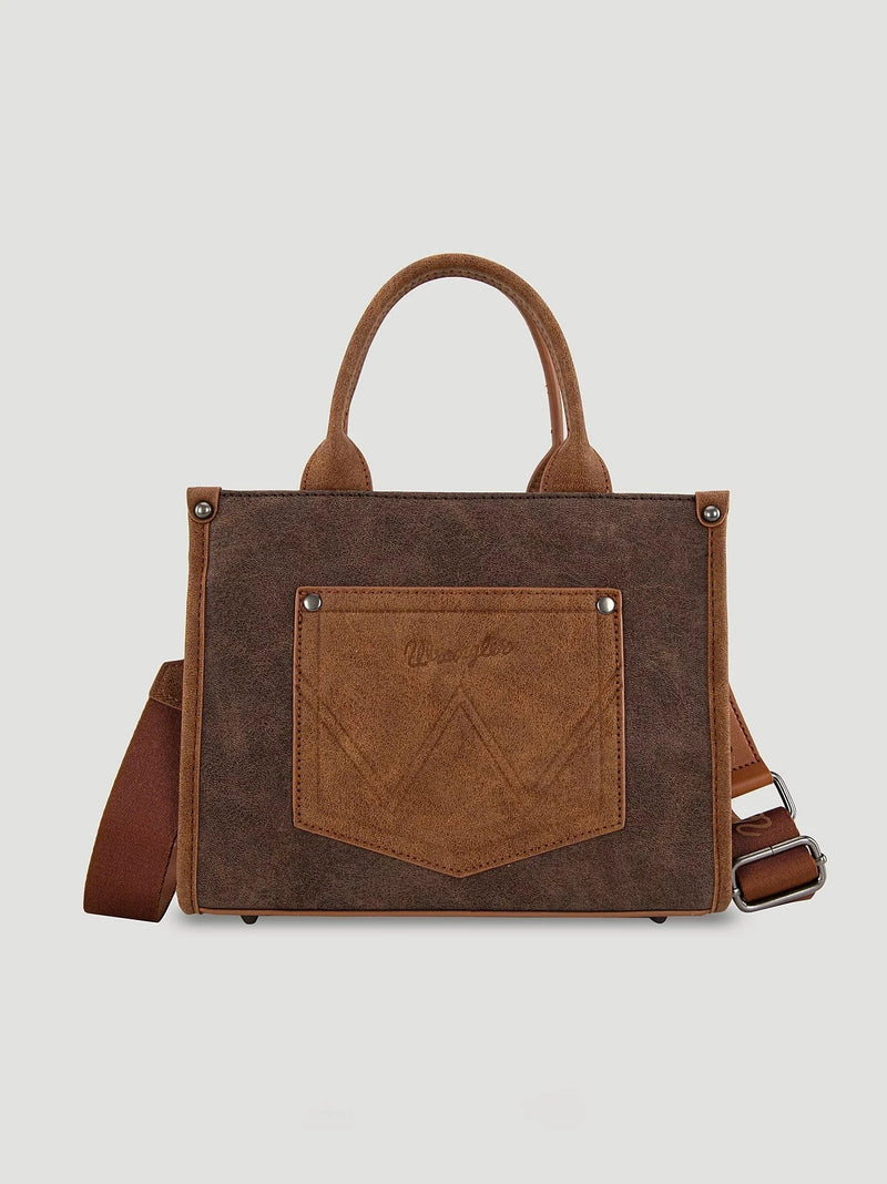 Twisted T Western & More Wrangler Buckle Tote/Crossbody (Coffee)